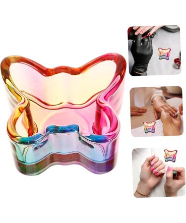 FOYTOKI Nail Art Brush Cup Glass Nail Dish Cup Nail Cups Nail Brush Dappen Dish Glass Nail Dish Bowl Acrylic Nail Tools Manicure Supplies Nail Brush Dappen Cup Glass Nail Dappen Cup 5.00X4.20X2.50CM Colorful - Buy Online on GoSupps.com