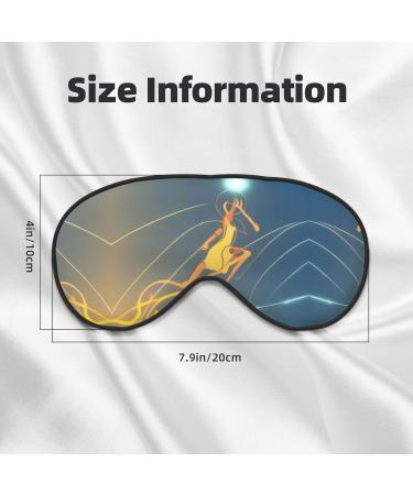 Buy SSIMOO Double-Sided Eye Mask - Jumping Musical Notes Print | Soft Light Blocking Sleep Mask for Better Sleep Quality - International Shipping Available - Buy Online on GoSupps.com