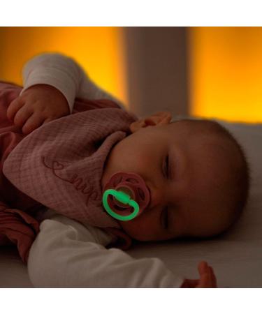 NIP Cherry & Cherry Night Pacifier Set - 6 Pieces (4 Day + 2 Night) | Size 2 | Natural Latex | 6 Colors - International Shipping Available - Buy Online on GoSupps.com