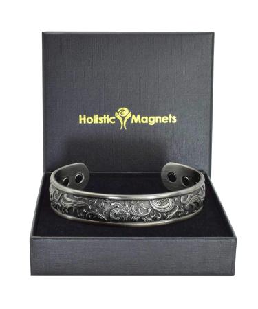 Holistic Magnets Magnetic bracelet Women's copper bracelet (starting-colored) original gift ideas for women wrist joint healing bracelet-PP (L: wrist 19.5-22.5cm)
