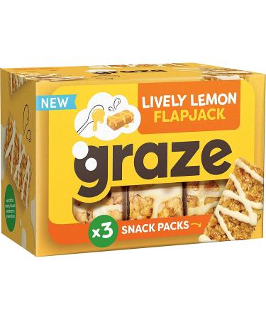 GRAZE Lively Lemon Flapjack 3 x 50g