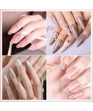 Poly Gel Nail Kit - Crystal Clear Builder Gel for Nail Extensions | DIY Nail Art Set for Beginners - Buy Online on GoSupps.com