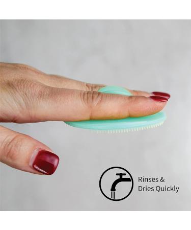 S&T INC. Exfoliating Silicone Baby Bath Brushes, 2 Pack Teal/Grey - Buy Online on GoSupps.com