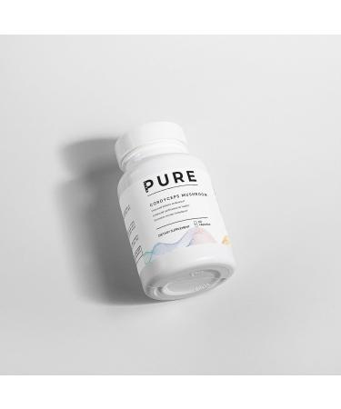 PURE LIFE Cordyceps Mushroom 1000mg 60 Vegan Capsules Organic Cordyceps Sinensis with 40% Polysaccharides Whole Food Mushroom Supplement Plant-Based Formula Made in The USA - Buy Online on GoSupps.com