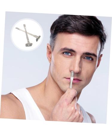 VALICLUD 2Pcs Ergonomic Double Ear Hair Trimmer for Men Women Compact Portable Manual Hair Removal Device with Round Tip for Precise Facial Care - Buy Online on GoSupps.com