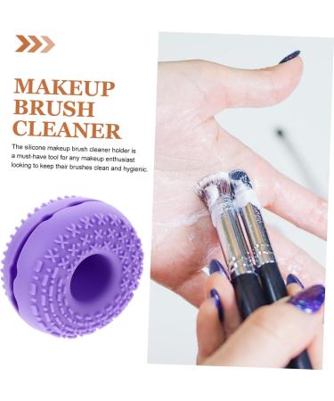 minkissy Cleanser Makeup Brush Makeup Cleaner for Brush Cleaner Mat Makeup Sponge Cleaners Cosmetic Brush Cleaner Silica Gel Make up Purple Blindfold 8.3x8.3cm Purple - Buy Online on GoSupps.com