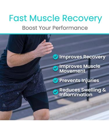 Vive Thigh Compression Sleeve (2 Pack) - Breathable Hamstring Brace for Pain Relief & Support - Non-Slip Elastic Fit for Men & Women - Ideal for Groin Sciatica & Quadriceps Tendonitis - Buy Online on GoSupps.com