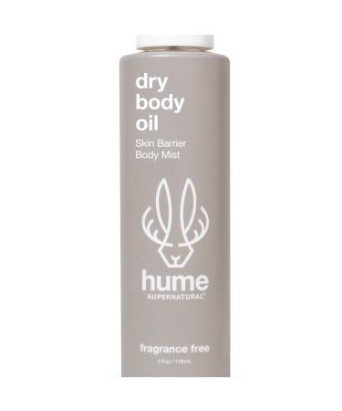 HUME SUPERNATURAL Dry Body Oil Spray - Moisturizing Body Oil for Dry Skin  After Shower Body Oils for Women and Men  Dry Oil Body Spray  Nourishing  Hydration  Glow  Probiotic  Fragrance Free  1 Pack Fragrance Free 1-Pac...