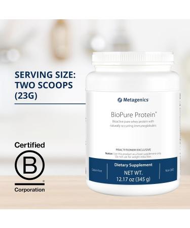 Metagenics BioPure Protein - 16g Non-GMO Whey Protein Powder with Immunoglobulins Serine & Magnesium - Gluten-Free - 12.17 oz International Shipping - Buy Online on GoSupps.com