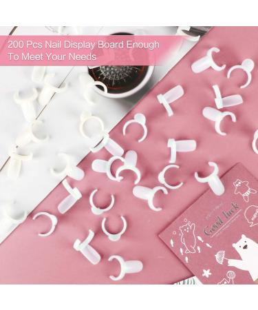 200Pcs Natural Color Nail Display Tips for Nail Art Color Chart - Perfect for Manicure Store Beginners - Buy Online on GoSupps.com