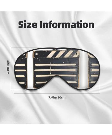 Classic Movie Clapboard Sleep Mask - Unisex Double-Sided Eye Mask for Sound Sleep & Skin Care - Buy Online on GoSupps.com