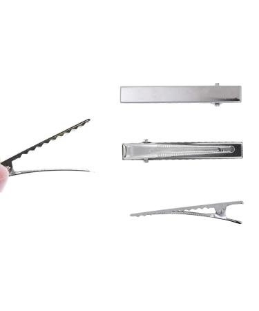 Mandala Crafts Silver Alligator Hair Clips 2.25 Inch Pack of 200 - Hair Bow, Cutting, Hairdressing, Curl - Professional Salon Tool for Women & Girls - Buy Online on GoSupps.com