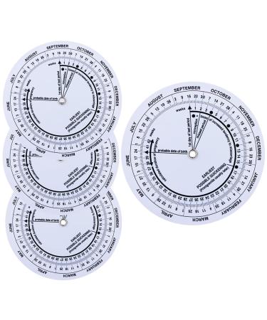 4 Pcs Pregnancy Wheel  Pregnant Due Date Calculator for Moms Pregnant Patients Doctors Midwives Nurses