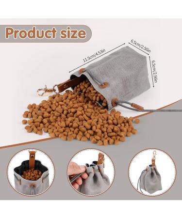 Newofview Canvas Dog Treats & Storage Bag | Durable Feed Bags with Clip Buckle for Training | Best Dog Supplies - Buy Online on GoSupps.com