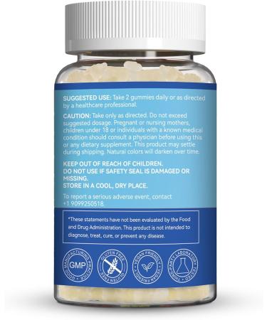 SmildeHeal 2 Pack L-Lysine 1000mg Gummies Chewable Lysine Supplement for Adults Immune Support Collagen Formation Support Vegan Gluten Free - 120 Counts - Buy Online on GoSupps.com
