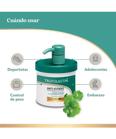 Stada Trofolastin Firming cream against stretch marks with dispenser moisturizing and prevention of stretch marks with Centella Asiatica flexible and elastic skin 400 ml Antistreaks 400 ml - Buy Online on GoSupps.com