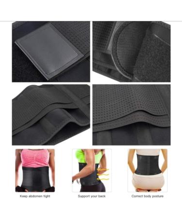HKDYWTNB Back Brace Lumbar Support Waist Trainer Sweat Belt Sculpt Body Waist Trainer Body Shaper Corset Waist Trainer Waist Belt(Small) Black Small Black - Buy Online on GoSupps.com