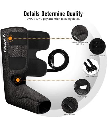 Air Compression Leg Massager with Heat - Gift for Men, Women, Mom, Dad - Perfect for Christmas, Mother's Day, Father's Day - Thank You Present - Buy Online on GoSupps.com