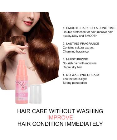 30ML 2 Bottle Hair Mask with Sakura Extract for Dry & Split Ends Repair and Moisturizing - Buy Online on GoSupps.com
