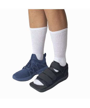 Brace Direct Deluxe Post Op Shoe - Adjustable Medical Square Toed Walking Shoe for Post Surgical or Operation Support, Broken Foot/Toe, Stress Fracture, Bunions, Hammer Toe for Left or Right Foot - Buy Online on GoSupps.com