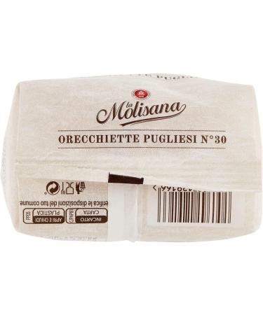  Italian Gourmet E.R. La Molisana Orecchiette Pugliesi N. 30 Slow-Processed Pasta Hard Wheat Semolina Bronze Pasta 500 g + Gourmet Pulp Italian Gourmet Pulp 400 g - Buy Online on GoSupps.com