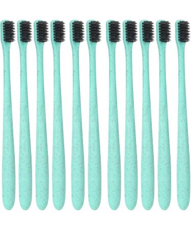 Eco-Friendly Toothbrushes | Disposable Wheat Straw Travel Brushes | 50pcs Portable Oral Care - Buy Online on GoSupps.com