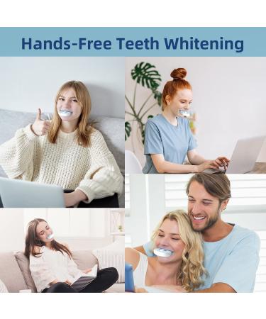Teeth Whitening Kit with LED Light - 10X Whitening Gels, 2 Mouth Trays | Fast Results in 15 Minutes | No Sensitivity | 1-9 Shades Whiter in 1-2 Weeks - Buy Online on GoSupps.com