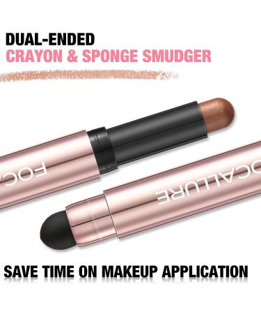 FOCALLURE Thorn Bird Eyeshadow Stick - Smudge-proof, Waterproof Matte & Shimmer Eye Shadow Pencil with Built-in Smudger - Buy Online on GoSupps.com