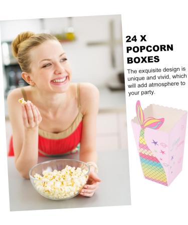 Mobestech 72 Pcs Mermaid Popcorn Box Popcorn Paper Bags Mermaid Goodie Bag Wedding Gift Bag Kid Gifts Infant Gift Mermaid Candy Bag Mermaid Gift Bag Candy Bags Dessert Box Disposable Baby 1 count (Pack of 1) Pinkx3pcs - Buy Online on GoSupps.com