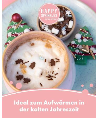 Happy Sprinkles Happy Hot Chocolate 65g - Drink Chocolate Mix - For Milk or Vegans - Ideal for Cold Season - Buy Online on GoSupps.com