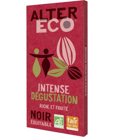 ALTER ECO - Dark Chocolate Bar - Intense Tasting - Organic & Fair Trade - Rich And Fruity - 100g - Buy Online on GoSupps.com