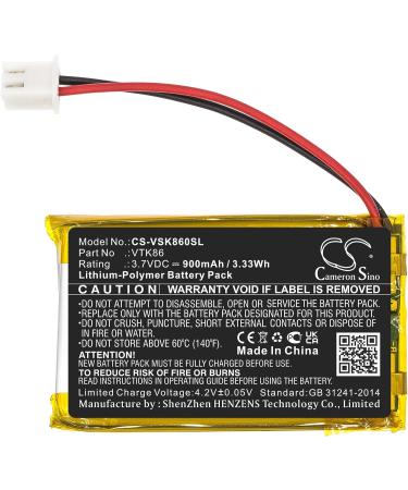 High-Performance 3.7V Replacement Battery for Velocitek Shift - VTK86/900mAh | International Shipping - Buy Online on GoSupps.com