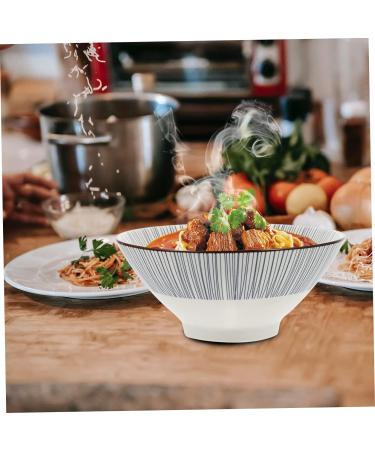 Zerodeko Nut Bowl Japanese Udon Noodles Dessert Mix Nuts Chinese Ceramic Bowl Kitchen Bowl Ceramic Food Dish Pebbles for Garden Ceramics Japanese-Style Container 18X18CM Blue - Buy Online on GoSupps.com