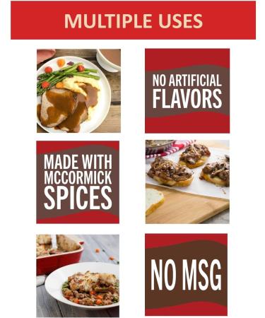 McCormick Brown Gravy Mix 21 oz with Custom CMC Measuring Spoon - 1 tbsp & 1 tsp - Buy Online on GoSupps.com