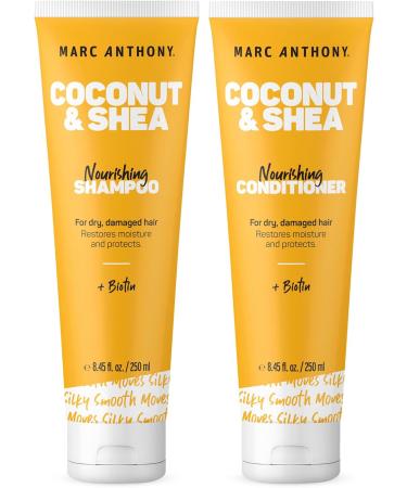 Marc Anthony Coconut Oil & Shea Butter Shampoo & Conditioner Biotin & Keratin - Sulfate Free & Coconut Oil & Shea Butter Leave In Deep Conditioner for Breakage & Frizz 250 ml. HAIR_CLEANER + CONDITIONER CH-BAGS-4-NavyBlue - Buy Online on GoSupps.com