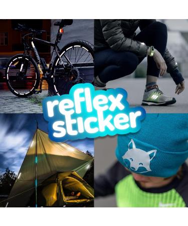 Raindrops Reflector Stickers - 20 Pack in Classic Light Red | 6 Colors & 2 Strengths for Strollers Bicycles Scooters & Helmets - Buy Online on GoSupps.com