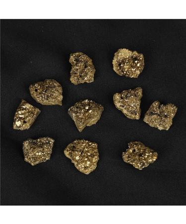 Natural Agate Cluster Plating Rough Rock Crystal Geode Irregular Stone Specimen Fengshui Home Decor DIY Jewelry Making - Buy Online on GoSupps.com