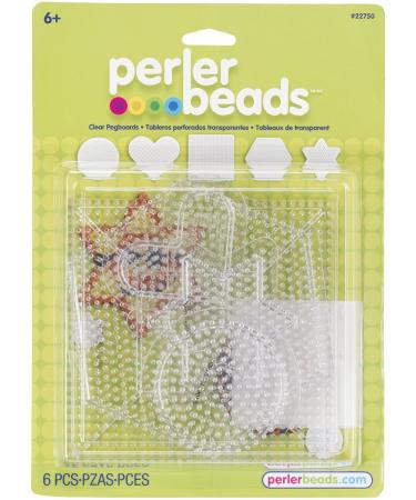 Perler Bead Pegboards, Dedoot 18 Pieces 5mm Fuse Bead Board Clear Plastic  Perler Bead Design Square Boards (10 Board + 6 Ironing Paper + 2 Beads