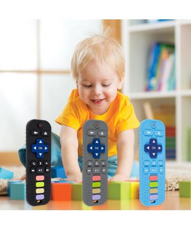 Buy Bite Ring Baby Toy | Dental Aid for Infants 0-6 Months | Safe & Soothing Gray & Blue | Perfect for Teething - Buy Online on GoSupps.com