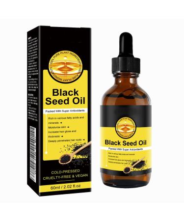 Black Seed Oil Black Seed Oil for Hair & Face Black Seed Hair Growth Serum Hair Serum for Dry Damaged Hair Face & Hair Anti Aging Face Serum Natural Hair Growth Serum Hair Growth & Smooth Your Skin
