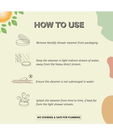 Nordify Citrus Punch Shower Steamers - 10 Aromatherapy Bombs for Energy and Relaxation | Mothers Day Gift with Sweet Orange, Grapefruit, and Lime Aroma - for Women and Men - Buy Online on GoSupps.com