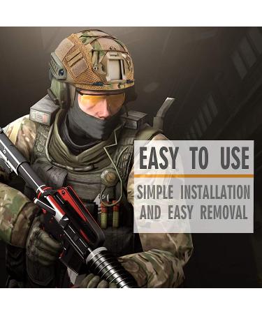 ActionUnion Tactical Airsoft Paintball Fast Helmet with Cover - PJ Type Multicam Multifunctional NVG Mount for Military Sports - Buy Online on GoSupps.com