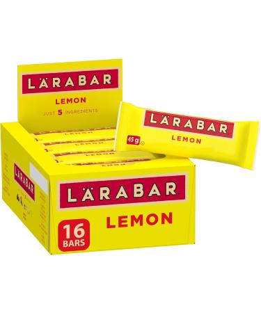 Larabar Gluten Free Chocolate Chip Fruit and Nut Energy Bar 16-Count 720 Gram & Larabar Gluten Free Lemon Fruit & Nut Energy Bar - Buy Online on GoSupps.com