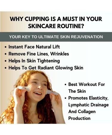 FDA Registered Silicone Cupping Therapy 8-Piece Set for Anti Aging, Anti Cellulite & Skin Rejuvenation | Facial & Body Massage Cups with Free Anti Cellulite Brush - Buy Online on GoSupps.com