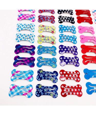 Pet Show Cute Small Bone Snap Hair Clips - Pack of 20, Random Colors | Pet Grooming Accessories for Dogs, Cats, Puppies - Buy Online on GoSupps.com