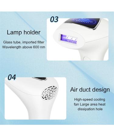 Keaozvfe Laser Hair Removal Device for Women - Permanent At-Home Hair Removal for Face Legs Arms & Back - Pink 21.5x18.5x8cm - Buy Online on GoSupps.com