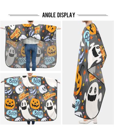 Kigai Happy Halloween Barber Cape | Waterproof Hair Cutting Cape for Men & Women | Adjustable Snap Closure Salon Cape - Buy Online on GoSupps.com