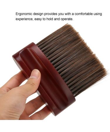 Barber Neck Mop Brush Dark Brown Hair Neck Cleaning Brush for Home Salon - Buy Online on GoSupps.com