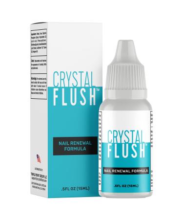 Crystal Flush Nail Renewal Formula  Nail & Toe Fungus Infection Treatment, As Seen On TV, Fast Results for Discolored, Yellow, Damaged, Cracked Nails  05 oz./15 ml