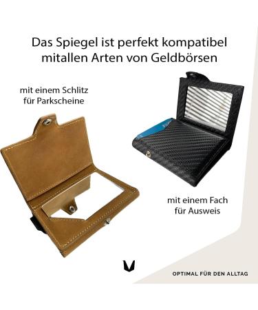 Magati Handpiegel - Double-Sided Ultra-Light Compact Mirror for Wallets & Bags - 10 Pack - Small Makeup Mirror 8x4.5cm - Buy Online on GoSupps.com